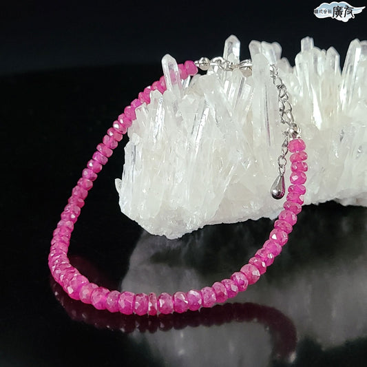 AAA級ルビー ボタンカットブレスレット Bタイプ 現物販売【高級ケース付き】【新商品】