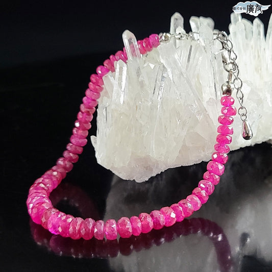 AAA級ルビー ボタンカットブレスレット Cタイプ 現物販売【高級ケース付き】【新商品】