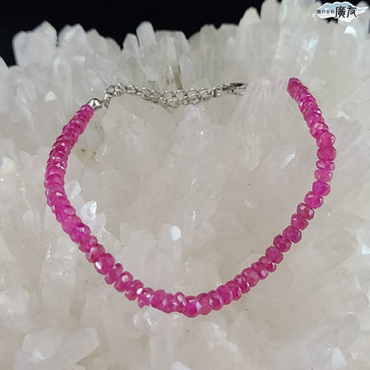 AAA級ルビー ボタンカットブレスレット Fタイプ 現物販売【高級ケース付き】【新商品】