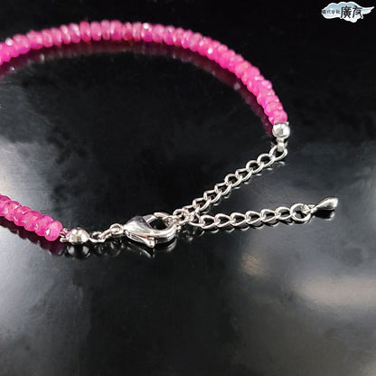 AAA級ルビー ボタンカットブレスレット Fタイプ 現物販売【高級ケース付き】【新商品】