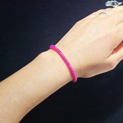 AAA級ルビー ボタンカットブレスレット Fタイプ 現物販売【高級ケース付き】【新商品】