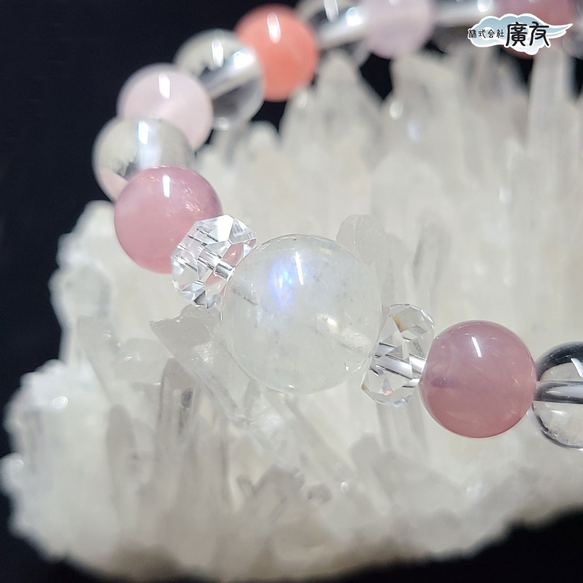 高級天然石使用　恋愛運ブレスレット●石の意味カード付き【高級ケース付き】