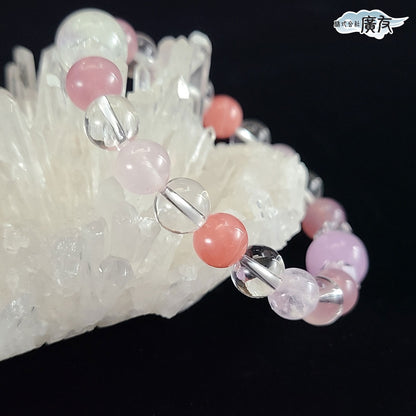 高級天然石使用　恋愛運ブレスレット●石の意味カード付き【高級ケース付き】