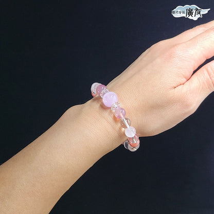 高級天然石使用　恋愛運ブレスレット●石の意味カード付き【高級ケース付き】