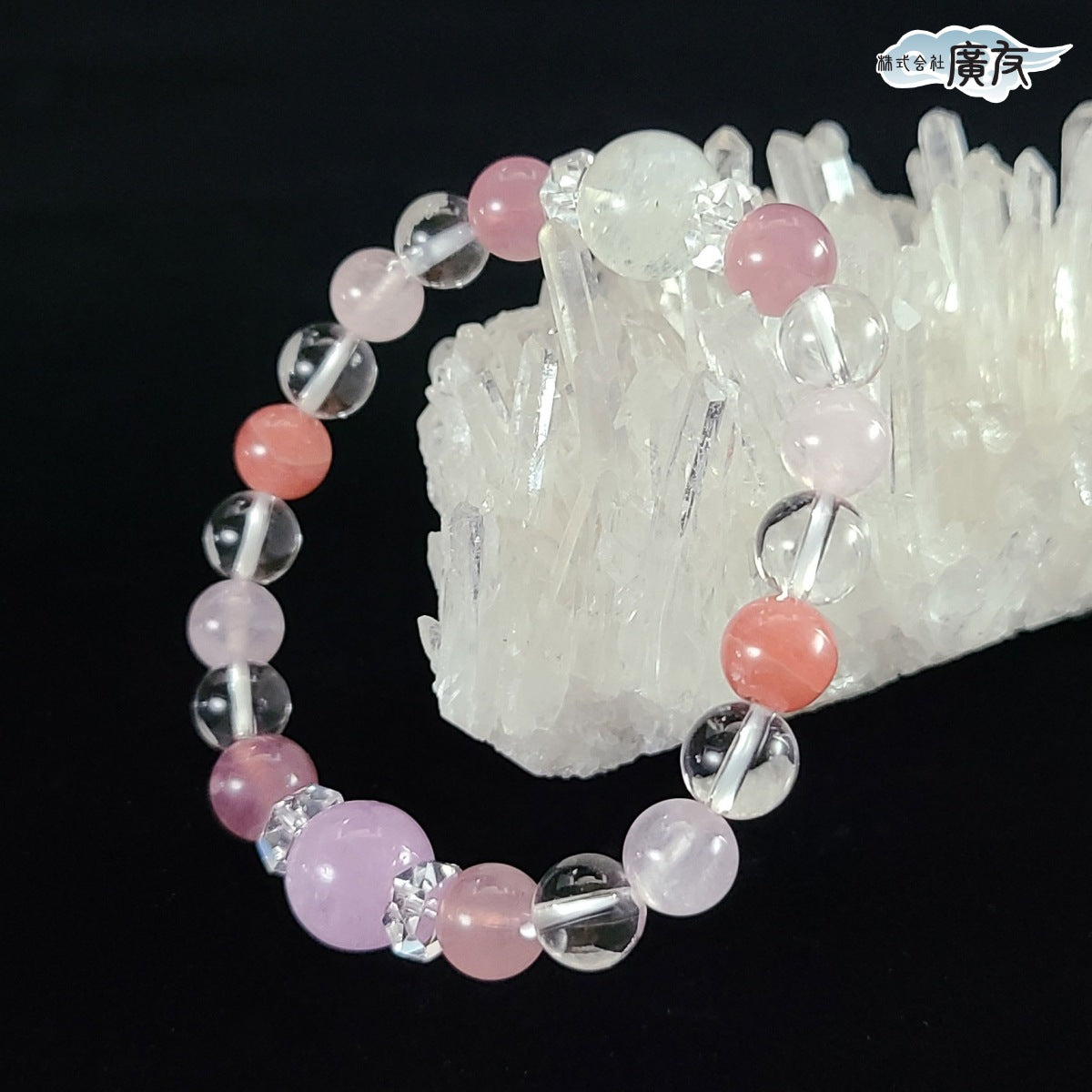 高級天然石使用　恋愛運ブレスレット●石の意味カード付き【高級ケース付き】