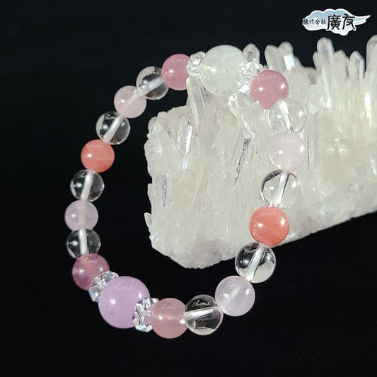 高級天然石使用　恋愛運ブレスレット●石の意味カード付き【高級ケース付き】