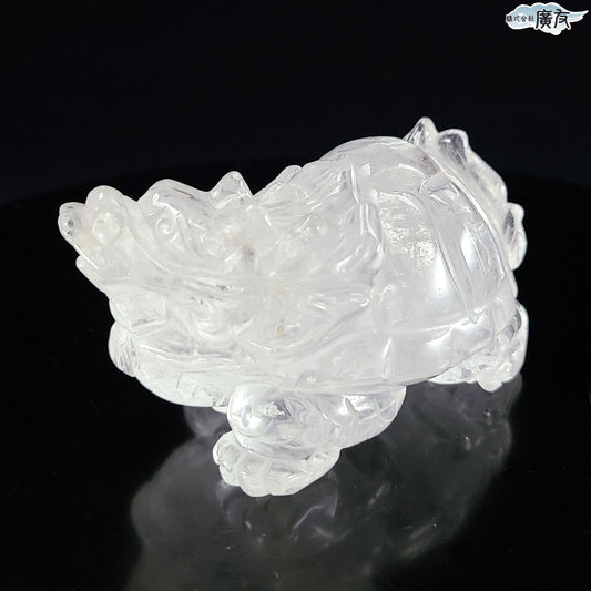 天然水晶 龍亀 中 現物販売【新商品】
