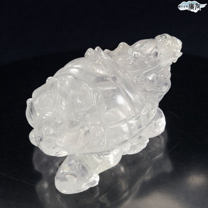 天然水晶 龍亀 中 現物販売【新商品】