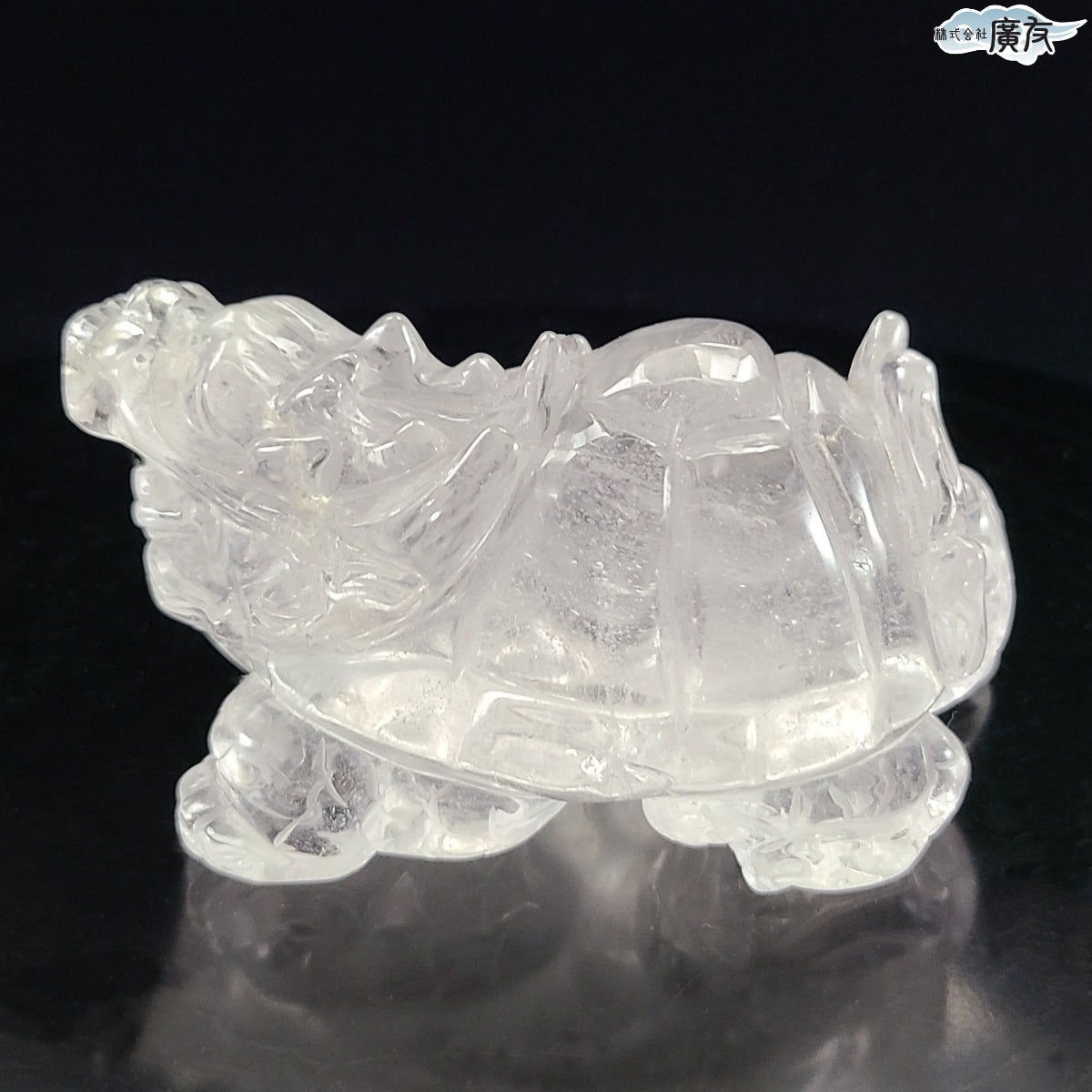 天然水晶 龍亀 中 現物販売【新商品】