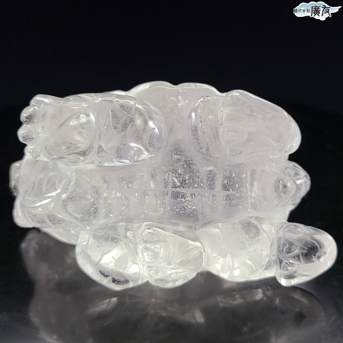 天然水晶 龍亀 中 現物販売【新商品】