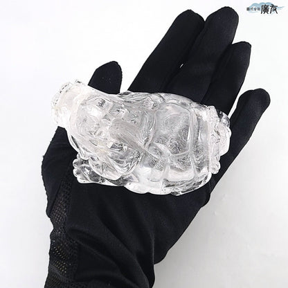 天然水晶 龍亀 中 現物販売【新商品】