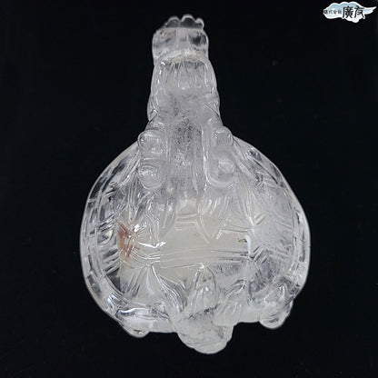 天然水晶 龍亀 小 現物販売【新商品】