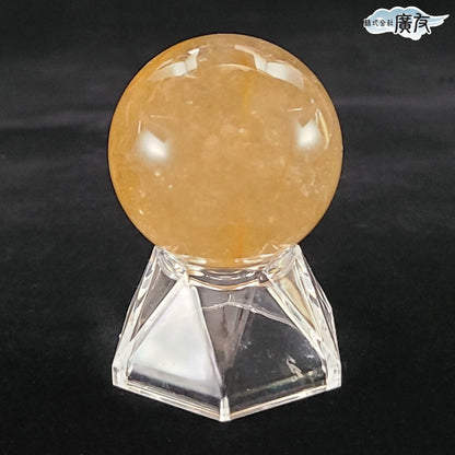 ルチルクォーツ丸玉94g台付 現物販売