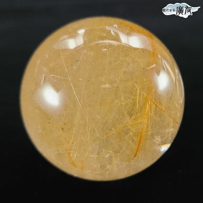 ルチルクォーツ丸玉94g台付 現物販売