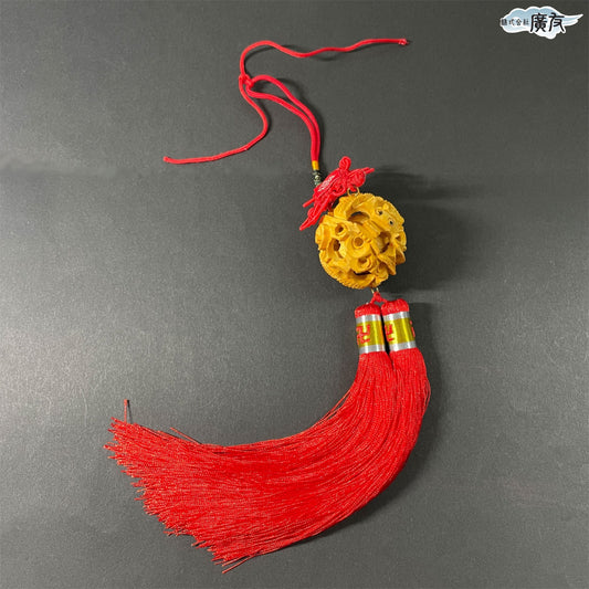 中国結 双龍彫り天球(中)