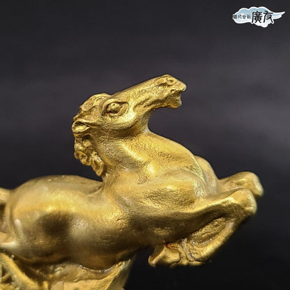 銅製 金運の駿馬