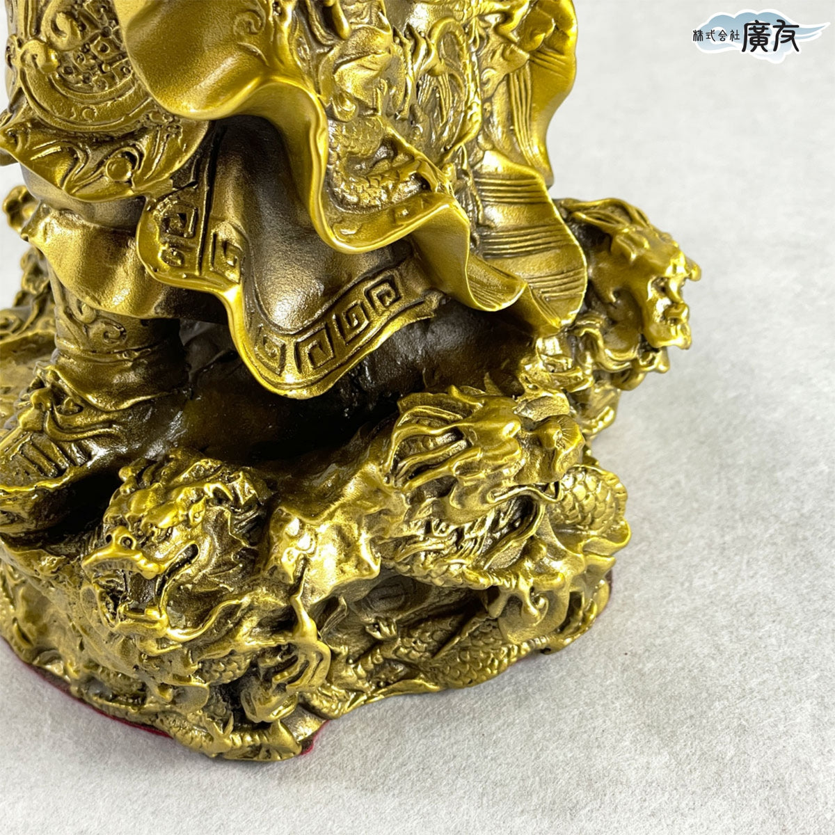 銅製「九龍関羽」