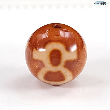 高級龍紋 財神天珠 (丸)16~16.9mm(1個)【新商品】