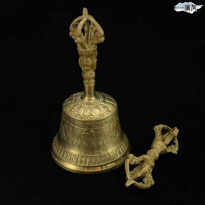 チベット密教法具 ガンダー・バジュラセット(小）